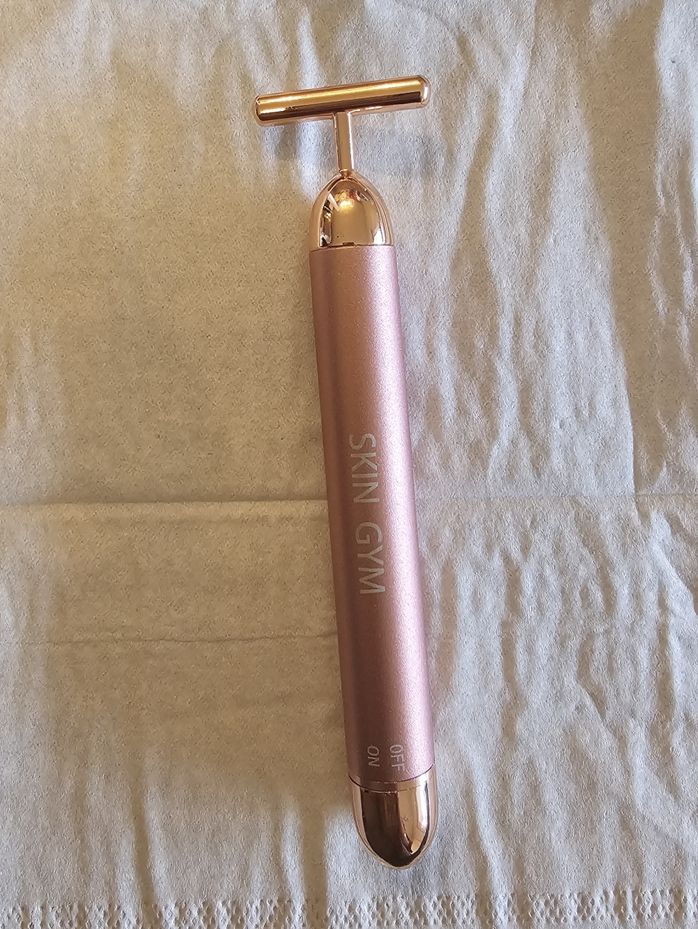 Skin Gym Rose Gold T-Bar Facial Roller